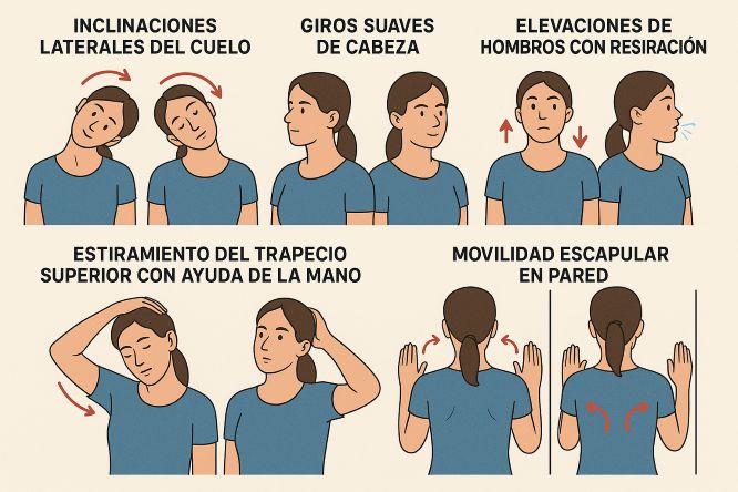 contractura del trapecio en el cuello